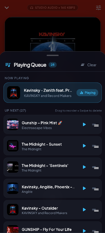 SoundPlus Queue Sheet Screenshot